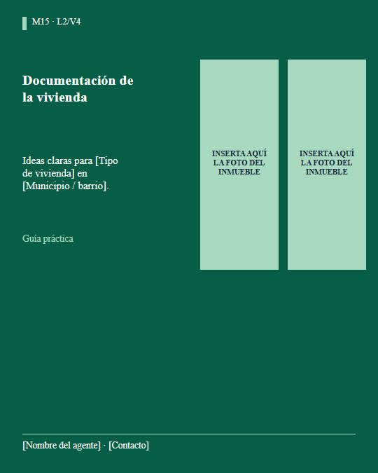Vista previa real de la plantilla M15: Documentación de la vivienda